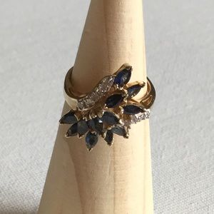 Sapphire and Diamond Ring